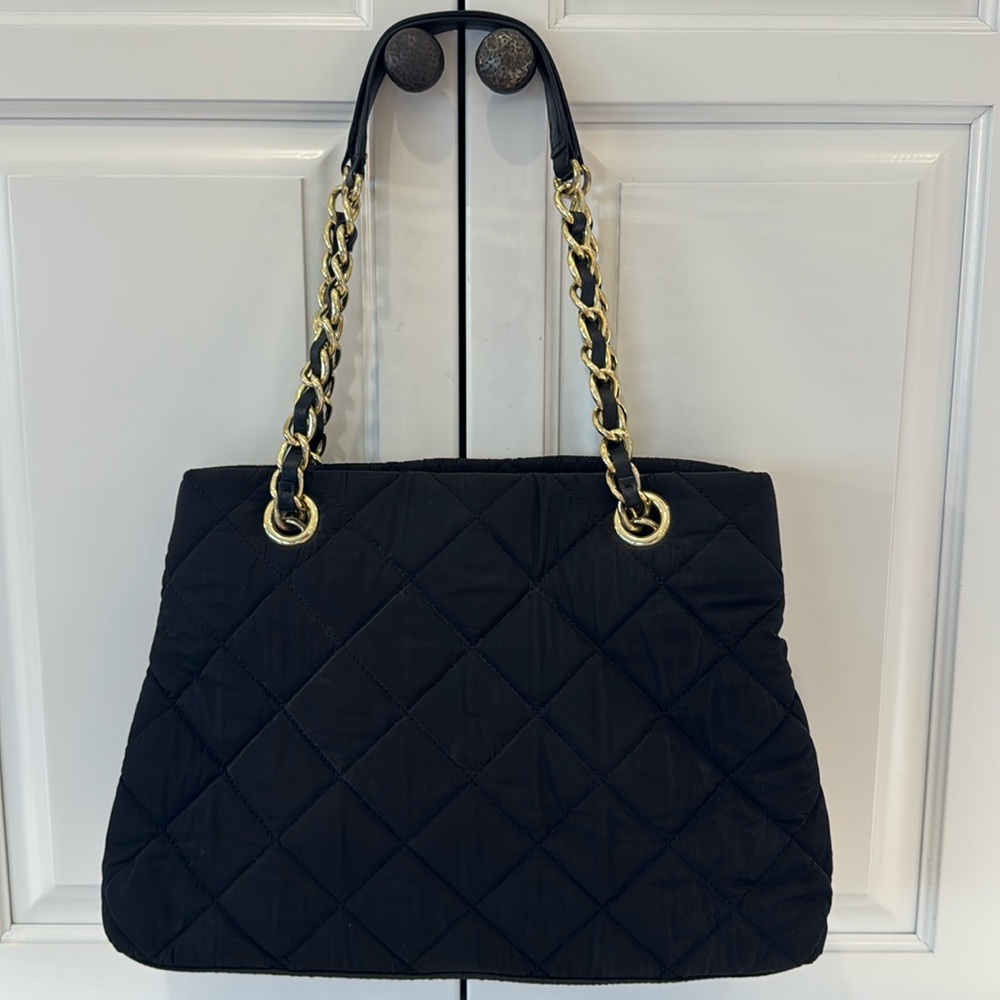 Talbots Black Quilted Shoulder Bag